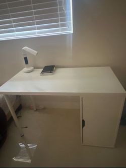 White IKEA Desk