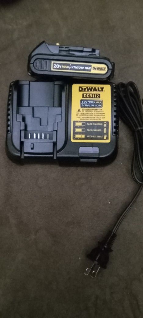 Dewalt 20v Charger & 1.5ah Battery 