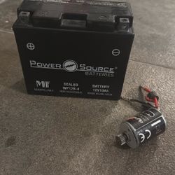 Free Motorcycle Battery -  Works Fine-Take It Before It Goes To Recycling 