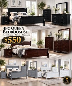 4pc Queen Bedroom Set