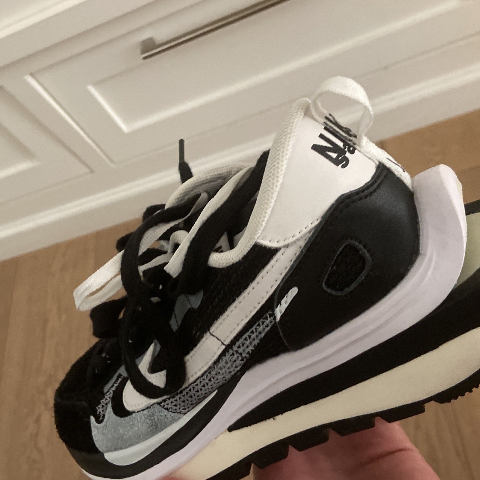 Nike Sacai Vapor Waffle Black N White Colorway