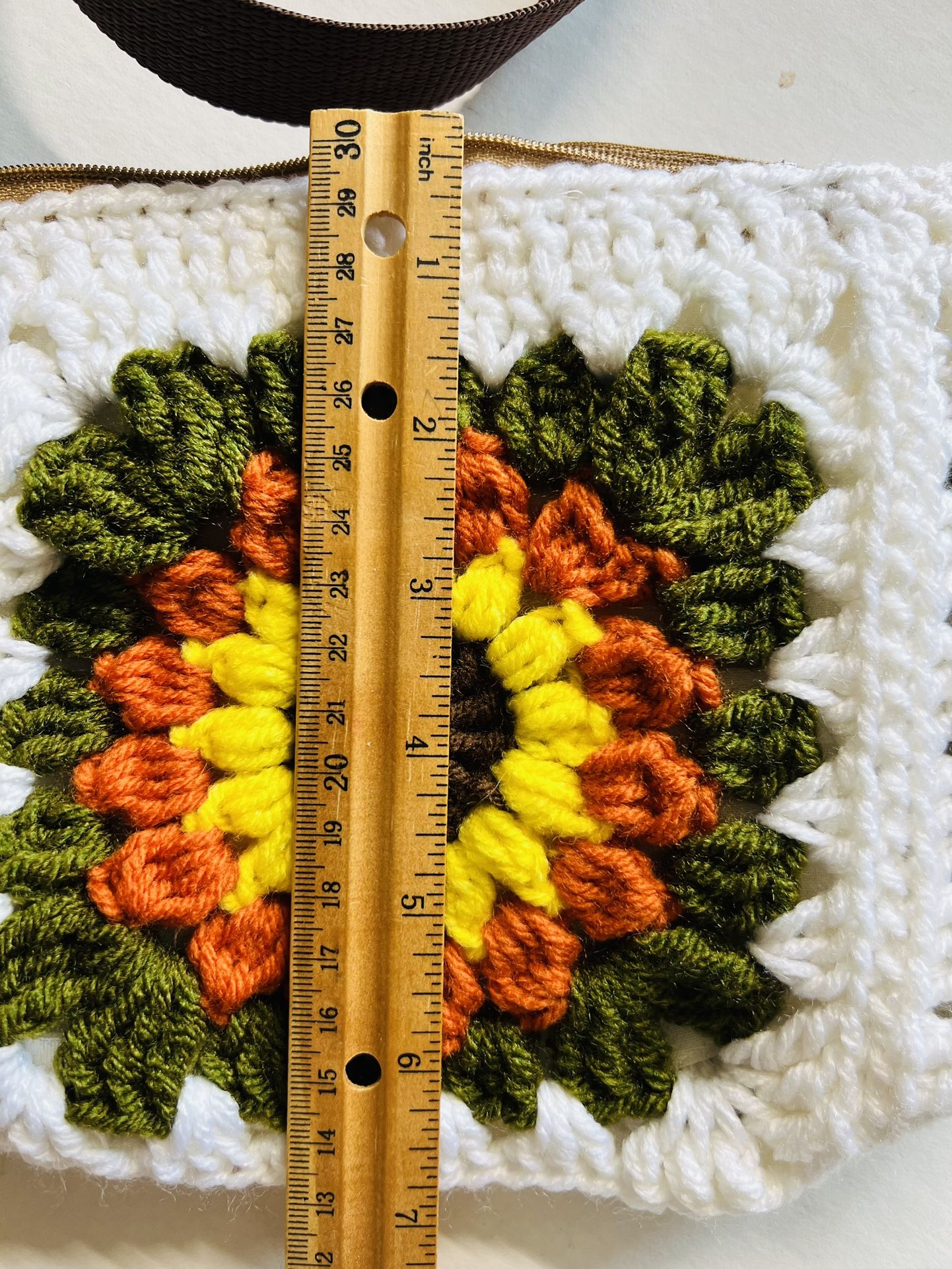 Sunflower Fanny Pack Crochet BumBag Phone Case crossbody Handmade Purse Tote