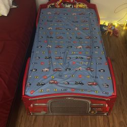 Practically New Toddler Bed With Mattress