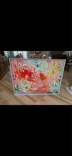 Michelle Armas Beautiful Framed-Signed Lithograph Printed on Canvas.. 52x41 Framed.. $1000 or Best Offer