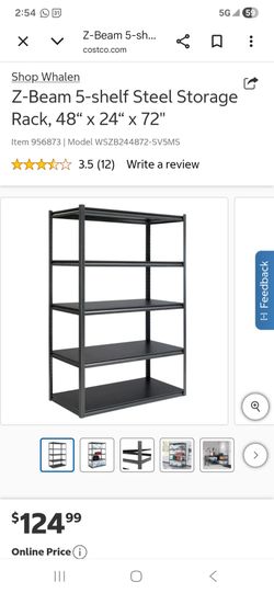 Whalen 5 shelf storage shelves heavy duty