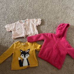 Child Sweater/pullover 18m/2t/4t Runs Small 