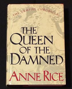 HC book The Queen of the Damned by Anne Rice 1988 Book Club Edition BCE