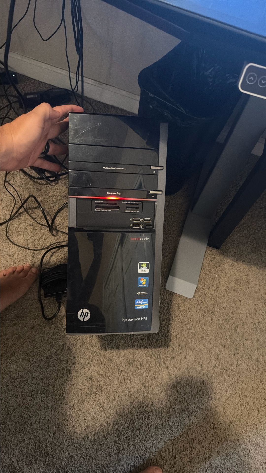 HP PAVILION HPE h8-1260t DESKTOP COMPUTER TOWER