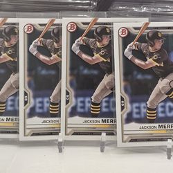 4x Jackson Merrill 1st bowman Padres