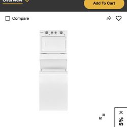Whirlpool Stackable washer and dryer