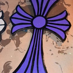 Read Caption Glitter Chrome Heart Cross RAFFLE $1 Minimum Entry