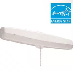 Lithonia Lighting 18 in. White LED Closet Light with Pull Chain