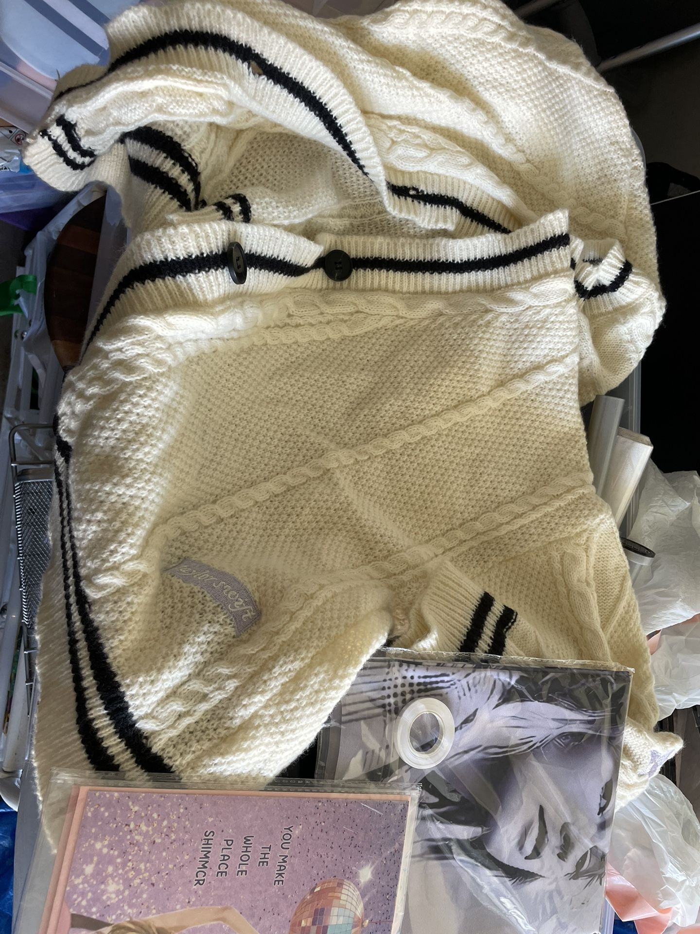 Taylor Swift Bundle Flag, Bday Card And Cardigan