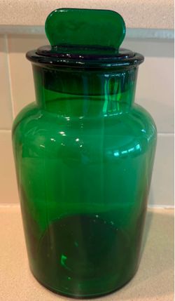 MCM Large Vintage Neiman Marcus Italian Glass Apothecary Jar