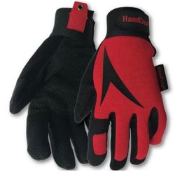 HandCrew Unisex Synthetic Leather Multi-Purpose Gloves Medium / Large ( 1 Pair )