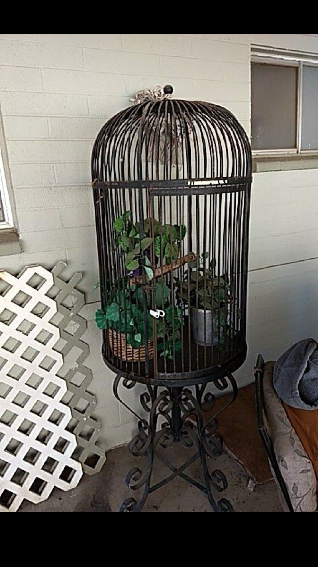 Large Rod Iron bird cage