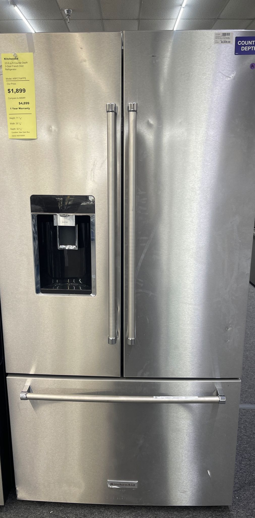 KitchenAid refrigerator French Door On sale!