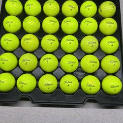 Yellow Titleist Golf Balls 30 For $20