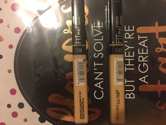 Maybeline fit me concealer , available in shade 10&20, 4$ each