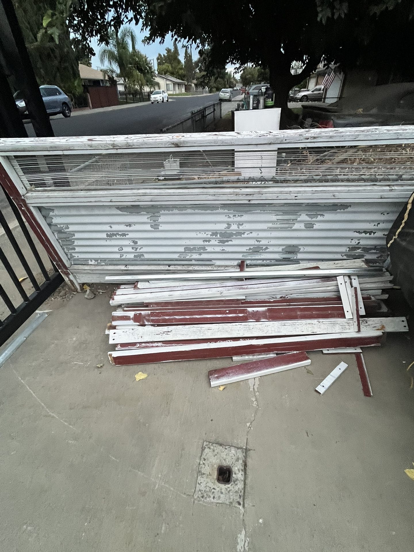 Wood And Metal Fence