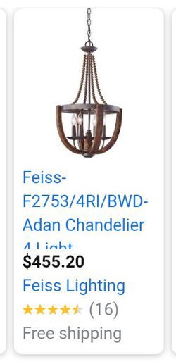 American lady associating feiss chandelier