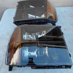 07-13 Gmc Sierra Headlights Luces Micas Calaveras Faros Faroles Focos Headlamps