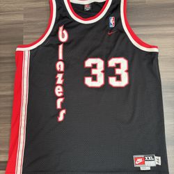 Vintage Nike Portland Trail Blazers Shareef Abdul-Rahim #33 NBA Stitched Jersey  2XL