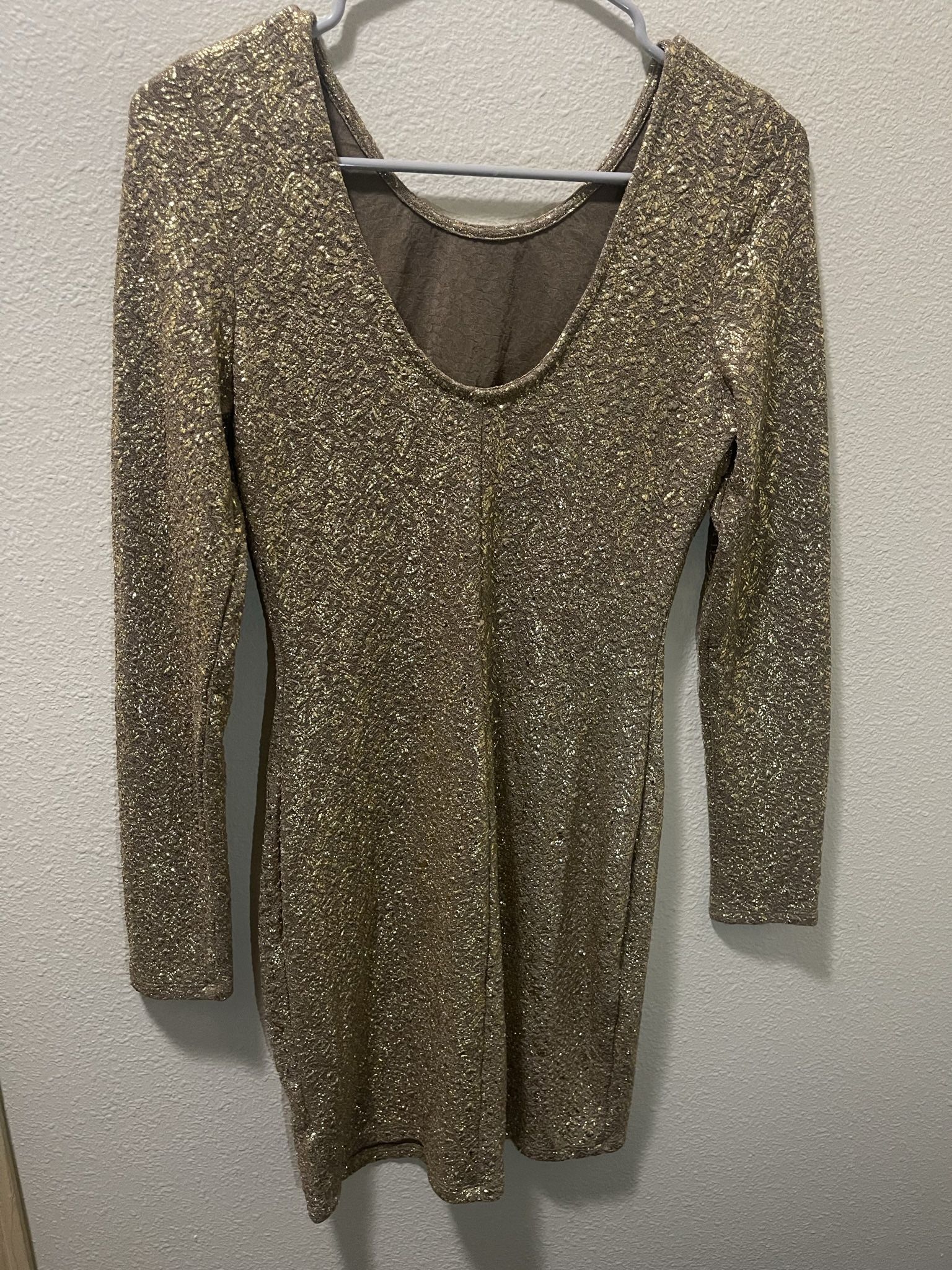 Gold Shiny Dress 