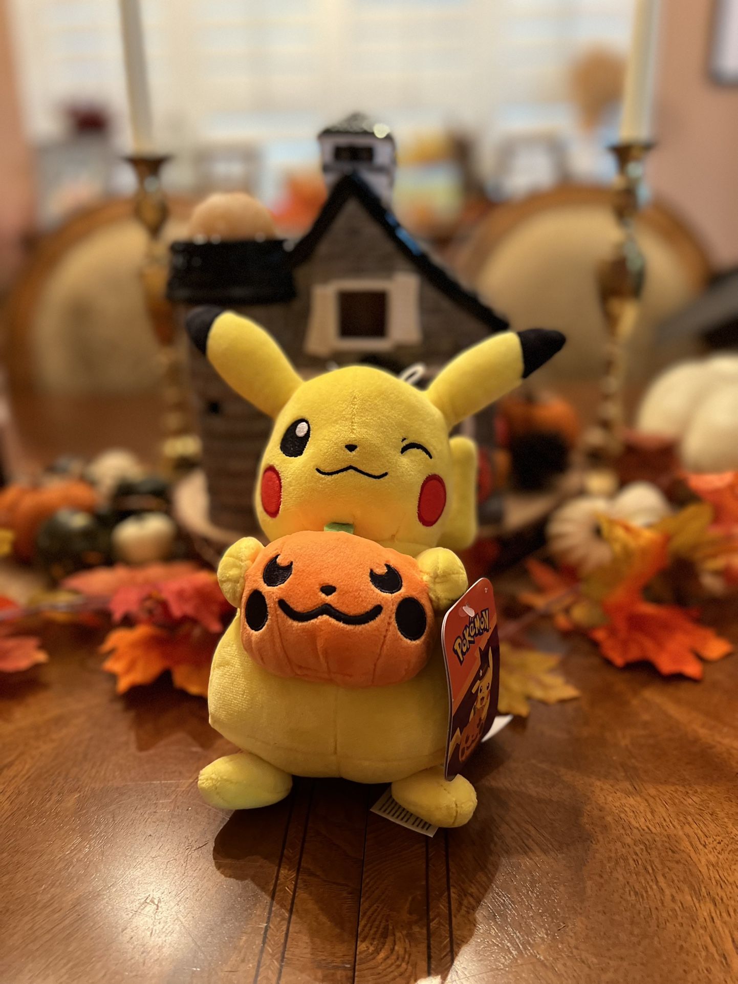 Pikachu Pokémon Pumpkin Plush 8”