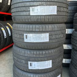 255 40 20 Goodyear Eagle F1 asymmetric 5 Tesla tires with foam 