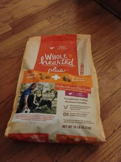 WholeHearted Plus Chicken & Brown Rice Recipe with Whole Grains Dry Puppy Food, 14 lbs.