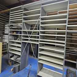 Backroom Shelving Metal Adjustable Drop-in Shelving Stockroom Shelving