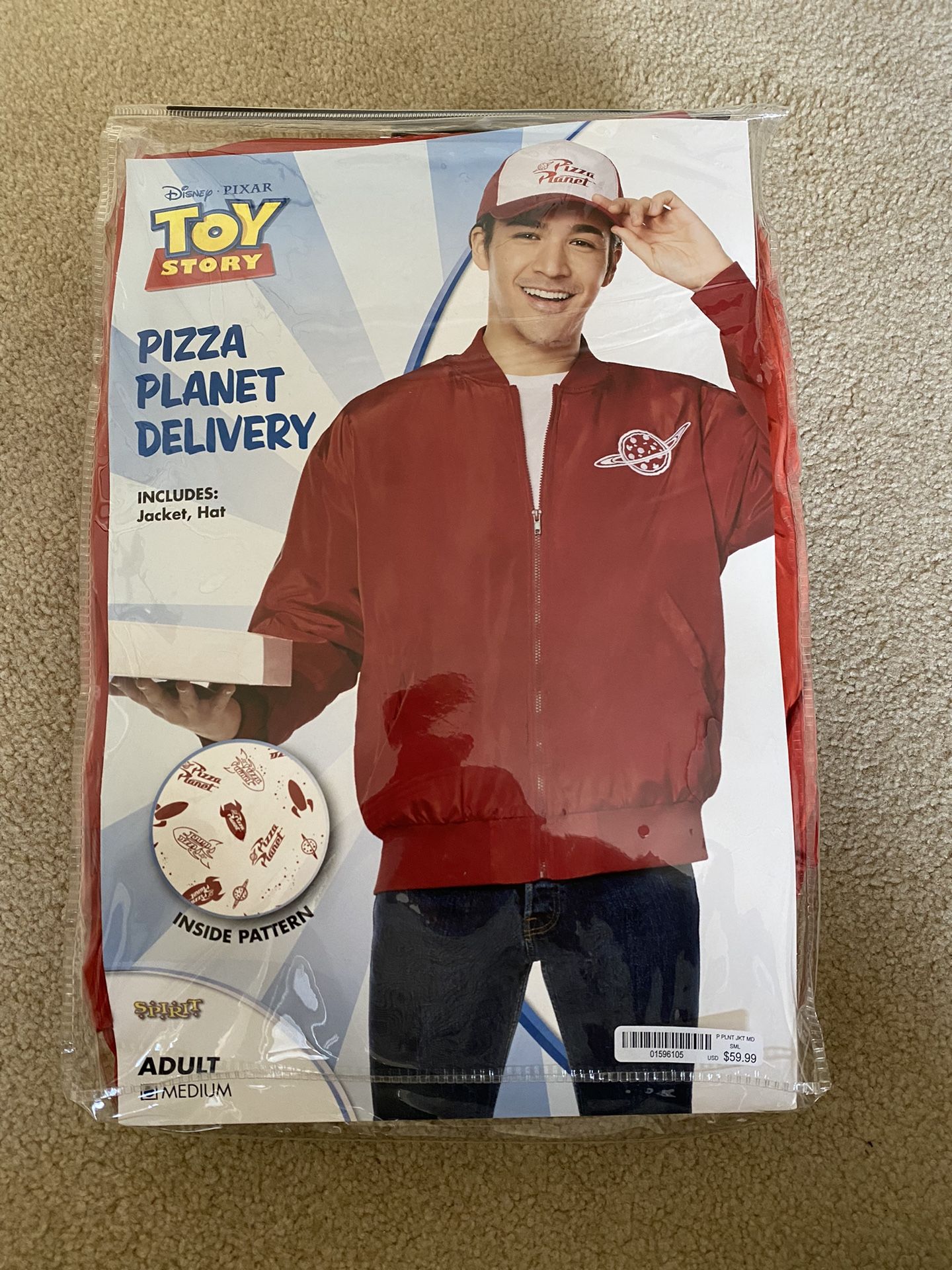 Toy Story Pizza Planet Delivery Costume M