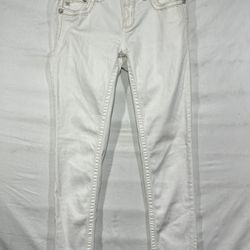 Miss Me Women's Mid-Rise Skinny White Jeans Size 28 