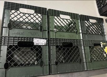 Milk crates different colors New