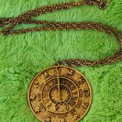 Vintage Tortanoli Sundail Necklace 