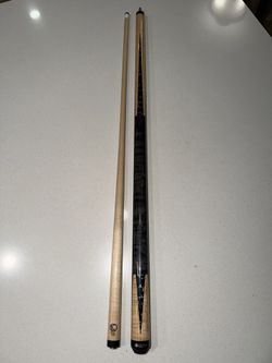 Lucasi Custom + Hybrid Billiard Pool Cue 11.75 Flex point Shaft Black Feral.