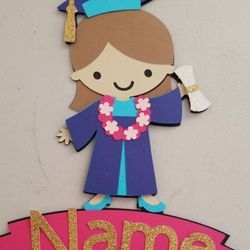 Pre-k/kindergarten Graduation Cake Or Cupcake toppers 