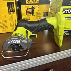 Ryobi 18V Brushless Cordless Compact Cut-Off Tool (Tool Only) as is no other blades