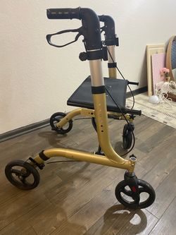 Foldable rollator walker mobility device