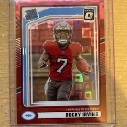 Rated Rookie Bucky Irving #301 Optic Preview Red Pandora Prizm (RC)