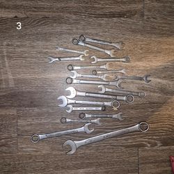 Mixed Combination Wrench Set – Various Sizes