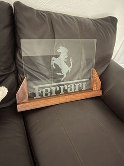 Ferrari Glass Sign 