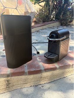Nespresso Pixie Espresso Machine and Nespresso Trash Can