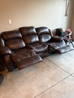 Leather couch