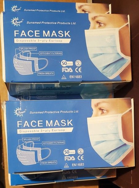 Face mask total 250, new