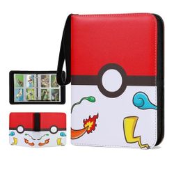 Card Binder 4-Pocket, 440 Pockets Card Holder Album with 55 Sleeves, PU leather