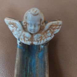 Angel Ceramic Glazed Incense Stick Burner
