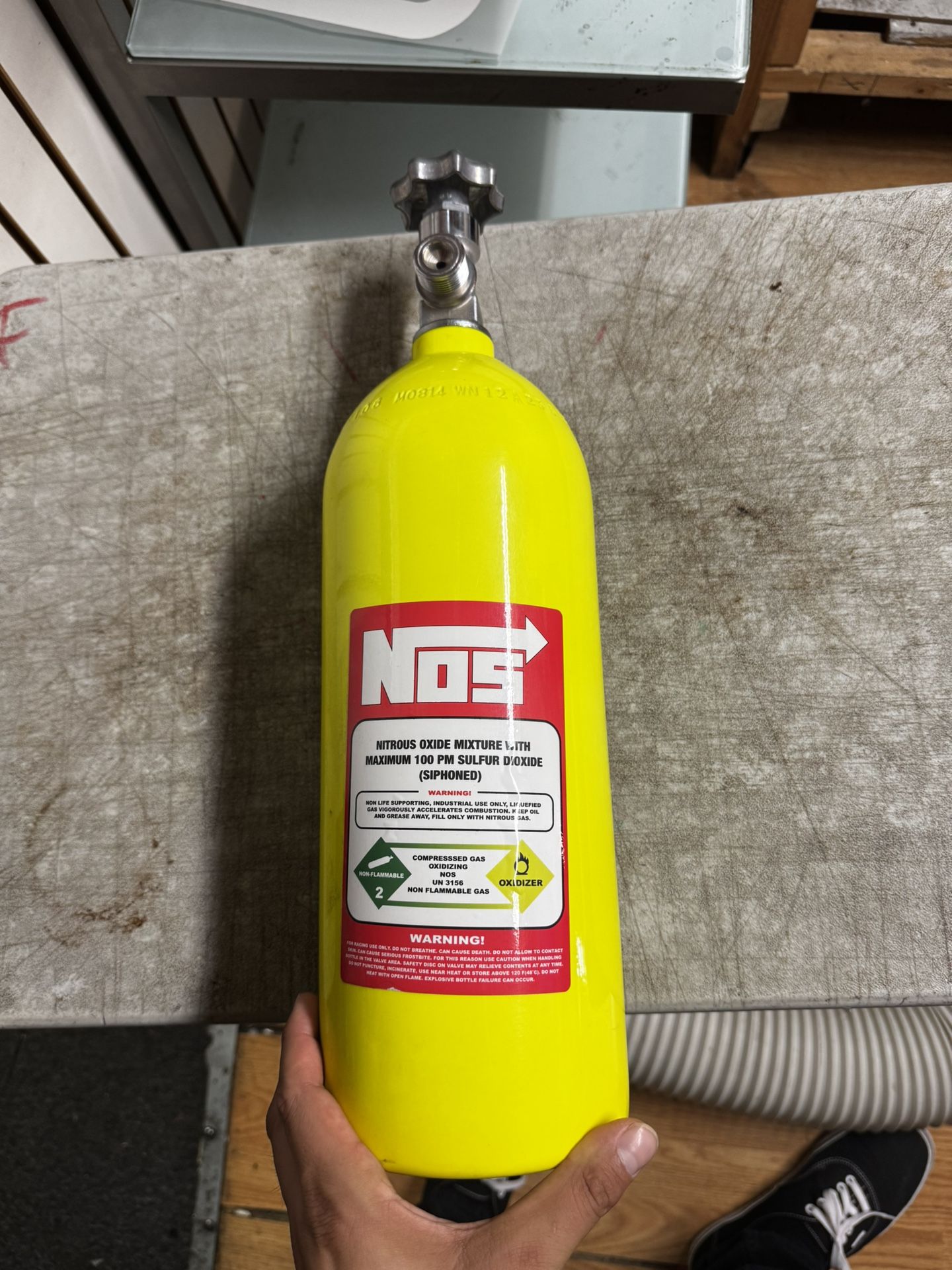 5lb Yellow Performance Bottle – Car Accessory / Display