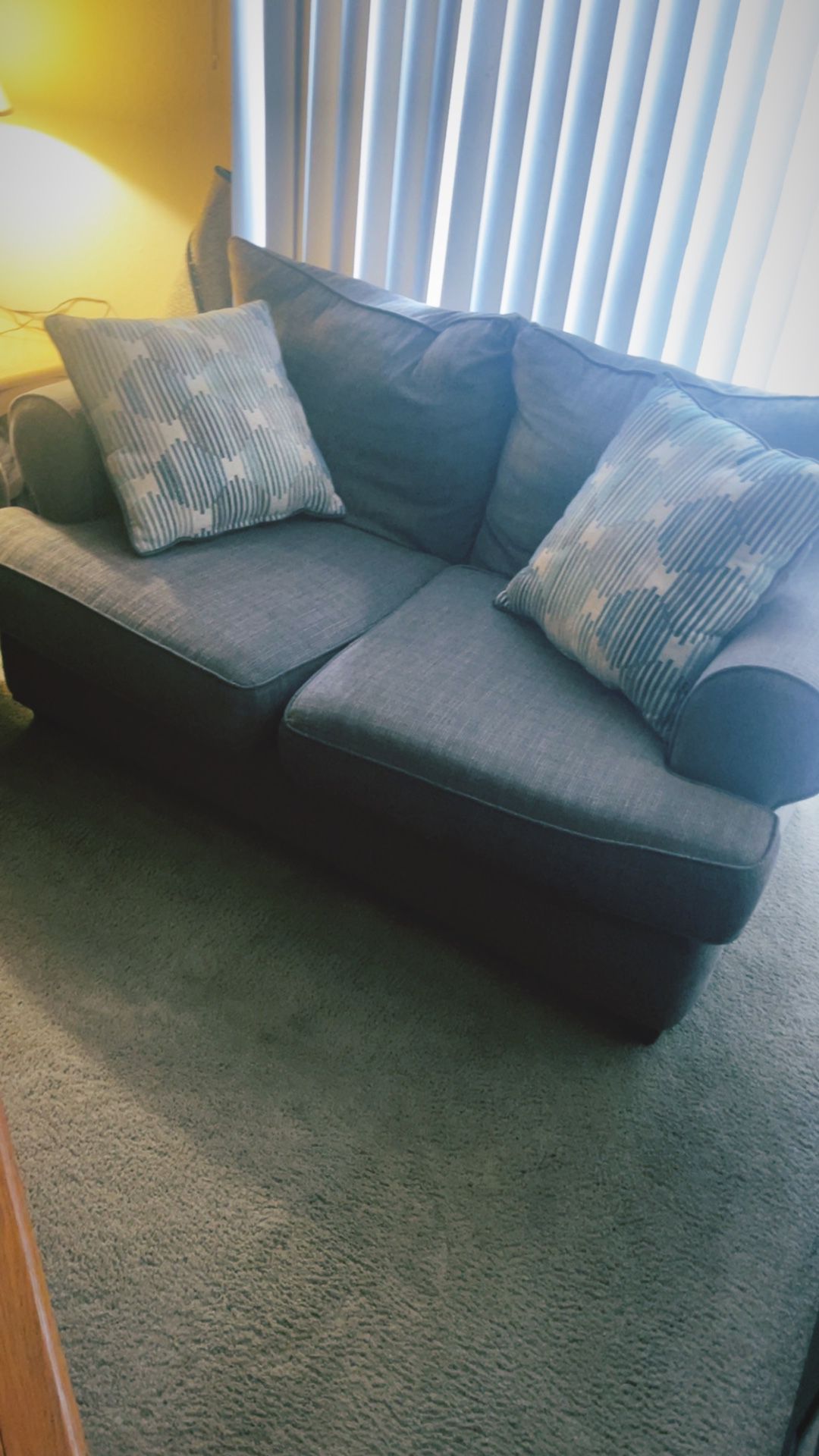 2 Sofa Couches (Gray Fabric)